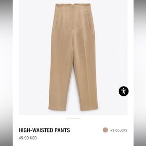 Large Zara high-wasted pants
